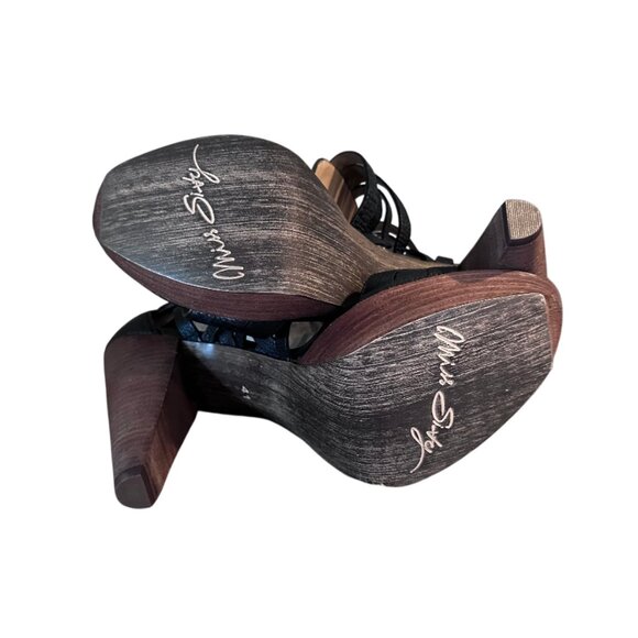 MISS SIXTY NIKIA II STRAPPY PLATFORM SANDALS, NIB - Picture 8 of 8